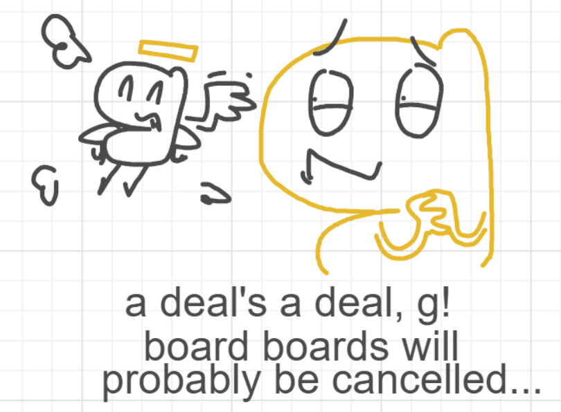 A panel from I've Been Everywhere, Man, episode nine of the Board Boards object show by Furretwalk/WalkingFurret.